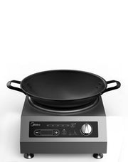 Induction Wok by Midea – 12.2 x 19.7 inches, Stainless Steel, Model MIC3400WK