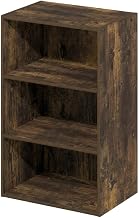 Furnifact Amber Pine Bookcase with Classic Wooden Design, Durable Construction, Elegant Storage Solution for Living Room or Office
