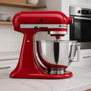 Kitchen Aid Tilt-Head Stand Mixer 4.5 Quart KSM85PBER by KitchenAid – 4.5-Quart, 4.5 quarts, Metal, Red