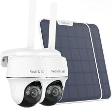 REOLINK 4K 4G LTE 360° Cellular Security Camera Wireless Outdoor +128G SD Card - 2Pack, No WiFi Solar Powered, SIM Card Included, 8MP Color Night Vision, Local/Cloud Storage, Go PT Ultra+Solar Panel 2
