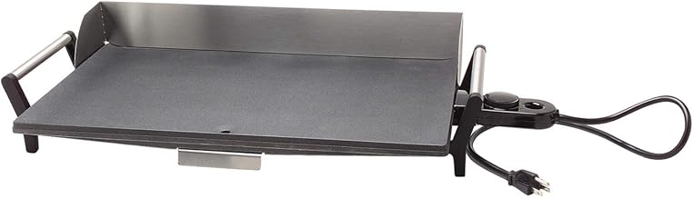 Cadco PCG-10C Portable Light-Duty Countertop Griddle, Stainless Steel, 120v, 14 lbs, Removable Grease Tray, For Commercial Use