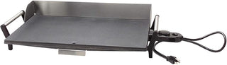 Cadco PCG-10C Portable Light-Duty Countertop Griddle, Stainless Steel, 120v, 14 lbs, Removable Grease Tray, For Commercial Use