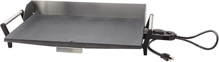 Cadco PCG-10C Portable Light-Duty Countertop Griddle, Stainless Steel, 120v, 14 lbs, Removable Grease Tray, For Commercial Use