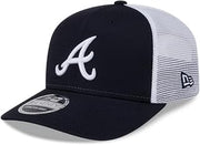 New Era Atlanta Braves Trucker 9Seventy Snapback Navy Adjustable Hat
