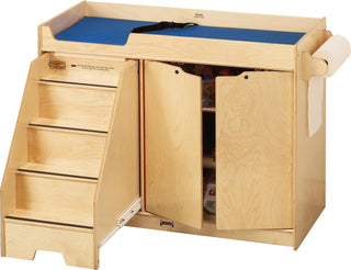 Changing Table with Stairs by Jonti-Craft – Left, Wood, Light Wood, Model 5131JC