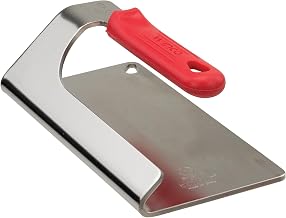 Winco 7 1/2" x 4" Red Stainless Steel Steak Weight
