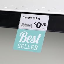 Shelf Talker Best Seller Green Plastic Imprint - 2 1/2 L x 3" H