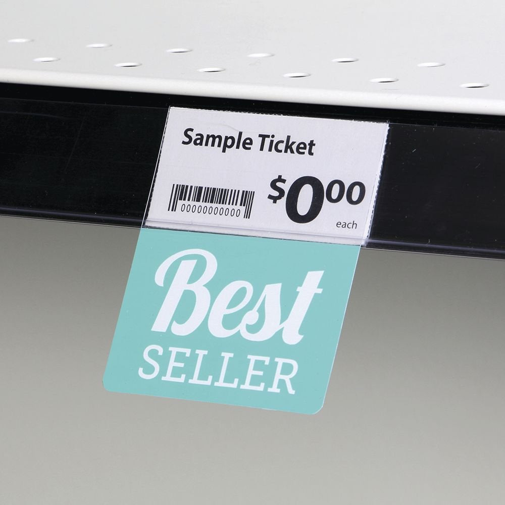 Shelf Talker Best Seller Green Plastic Imprint - 2 1/2 L x 3" H by KOST KLIP MANUFACTURING LTD – Plastic, Green, Model 107911