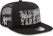 New Era NY New York Yankees 9FIFTY A-Frame Street Team Trucker Cap, Adjustable Hat