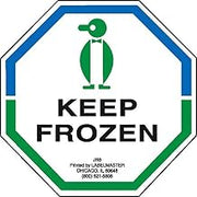 Labelmaster JR8 Keep Frozen Label, Paper, 3" x 3" (Pack of 500)