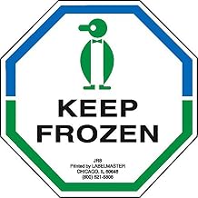 Labelmaster JR8 Keep Frozen Label, Paper, 3" x 3" (Pack of 500)