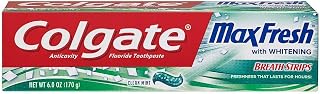 Colg Max Frsh Cln Mint Tp Size 6z Colgate Max Fresh W/Mini Breath Strips Whitening Clean Mint Toothpaste
