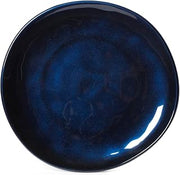 G.E.T. CS-9-CSB-EC Cosmo Blue 9" Organic Shape Round Coupe Plate Melamine Plastic, Cosmo Collection (Pack of 4)