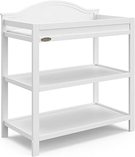 Graco Story Changing Table with Water-Resistant Pad, White