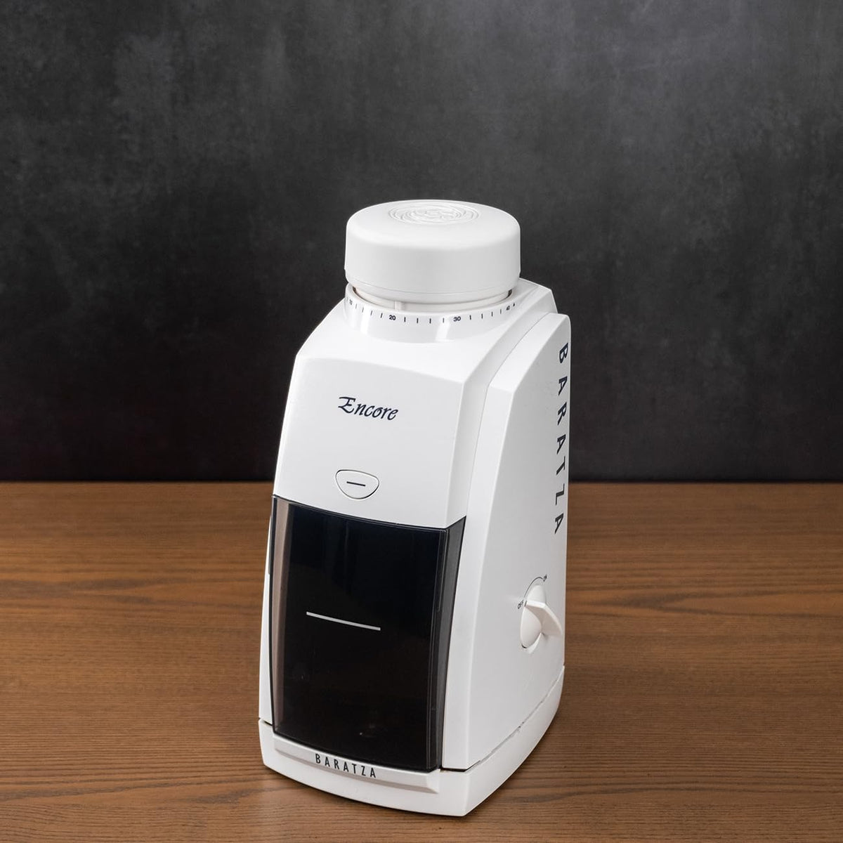 Single Dose Hopper for Encore by Baratza – Standard, Plastic, White, Model brz-SDH-conical-bk