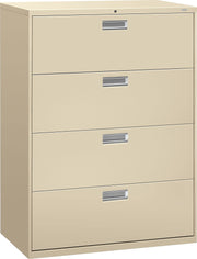600 Series 4-Drawer File Finish: Putty by HON – Metal0, Black, Model 694LL