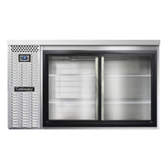 BBC59-SS-SGD Two Section Sliding Glass Door Refrigerated Back Bar Cooler by Continental Refrigerator – Commercial Grade