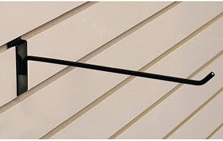Black Steel Wire Slatwall Hooks, 12"L