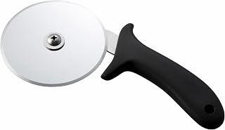 Winco Black Plastic Pizza Cutter, Blade, Handle | Great for Pizza Slicing, Flatbreads, Kitchen Prep and Pizzerias