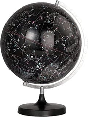 World Globe, Large Clear Constellation Globe Black with Glowing Text Marking(A)