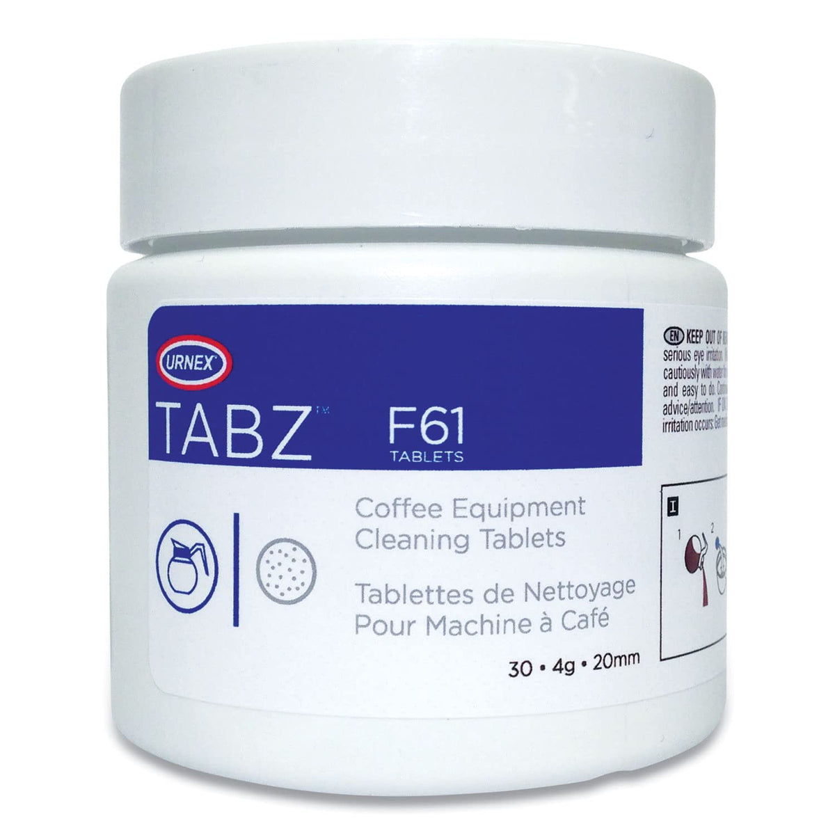 Tabz Coffee Equipment Cleaning Tablets by Urnex – 1 Count (Pack of 1), Model UBI60031