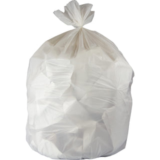 Heritage Low-Density Extra Heavy Duty Trash Can Liners by Heritage Bag – 13.1" x 19.5" x 3.75", 30.0 gallons, Ldpe,Polyethylene, White, Pack of 200