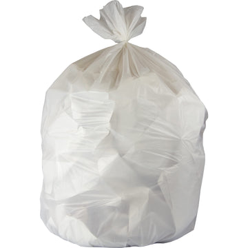 Heritage Low-Density Extra Heavy Duty Trash Can Liners by Heritage Bag – 13.1" x 19.5" x 3.75", 30.0 gallons, Ldpe,Polyethylene, White, Pack of 200