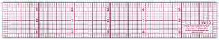Westcott W-10 6-Inch 8ths Graph Ruler, Transparent, 1 x 6 in
