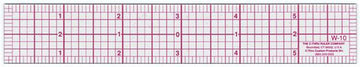 Westcott W-10 6-Inch 8ths Graph Ruler, Transparent, 1 x 6 in