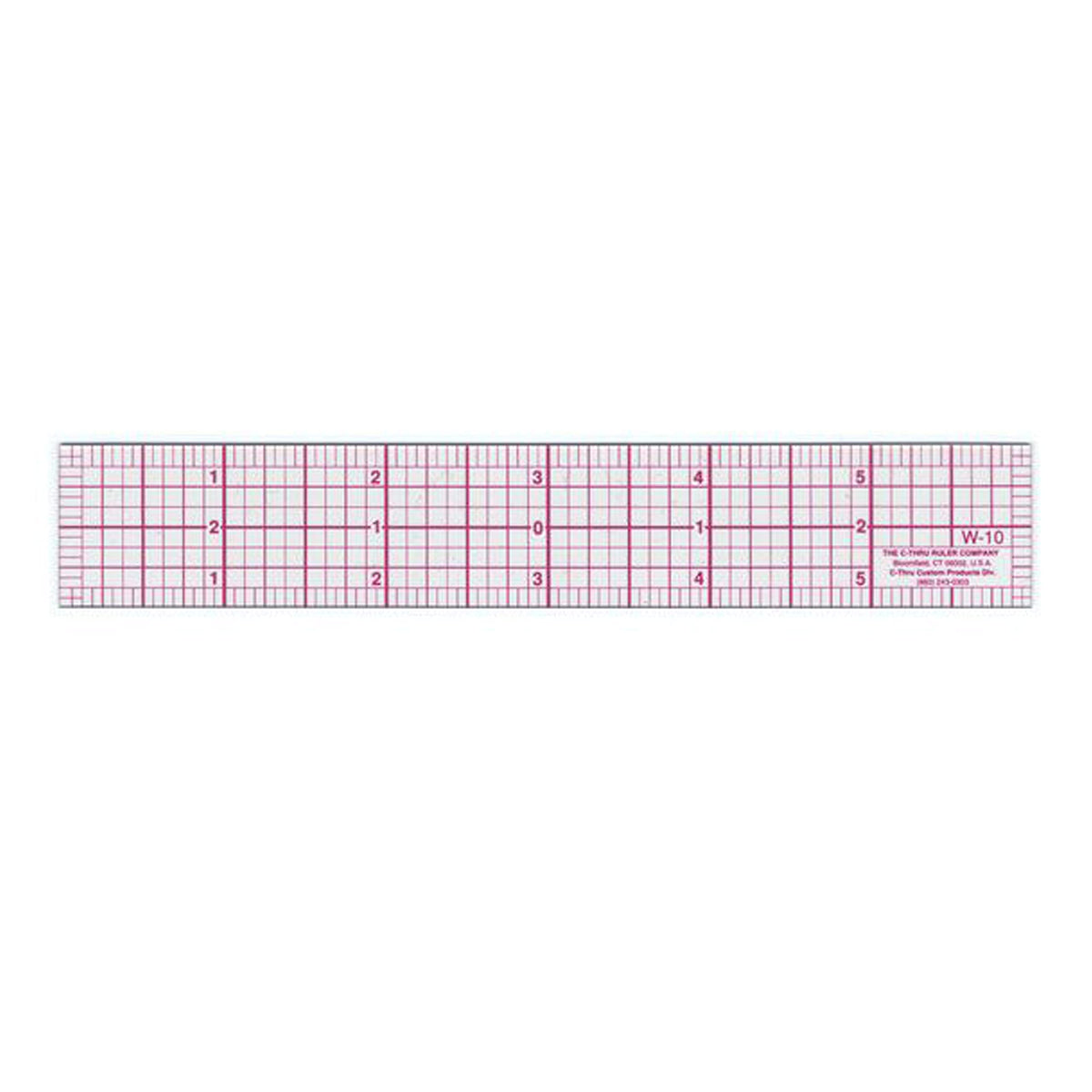 6-Inch 8ths Graph Ruler by Westcott – Plastic, color may vary, Model W-10