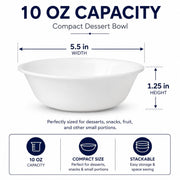 Corelle 10oz Bowl / White / Classic Dessert Bowls
