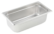 Winco 4" Deep / 1 / Stainless Steel Storage & Transport