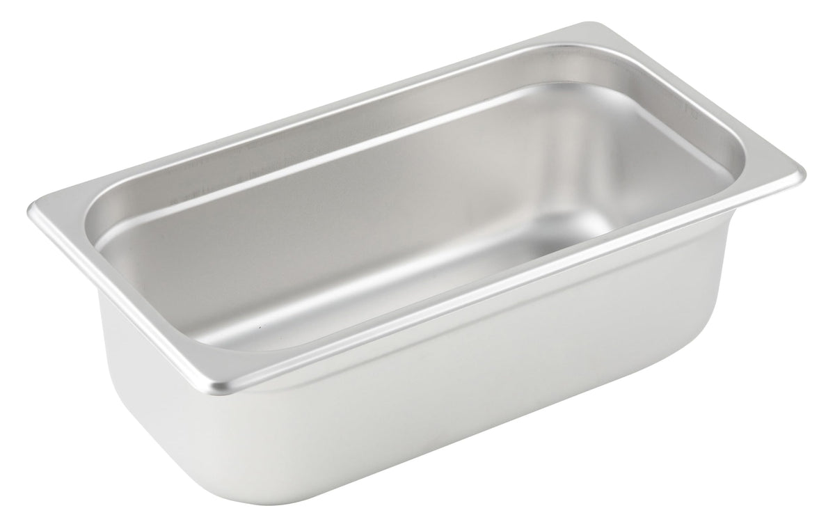 Winco 4" Deep / 1 / Stainless Steel Storage & Transport