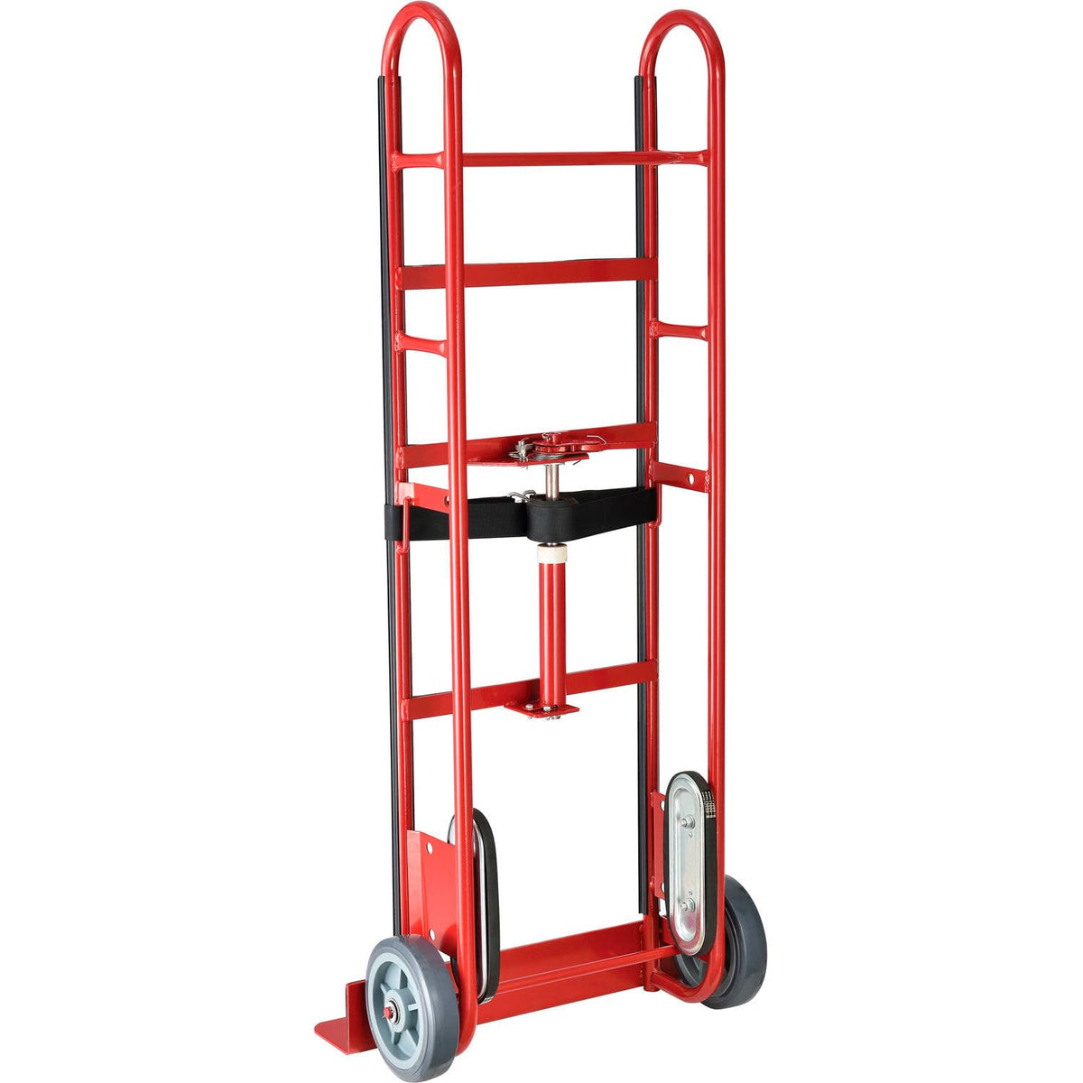 2-Wheel Professional Appliance Hand Truck by Global Industrial – 24"L x 17"W x 59"H, Steel, Red, Model 168067