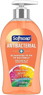 Softsoap Antibacterial Liquid Hand Soap, Crisp Clean - 11.25 fluid ounces