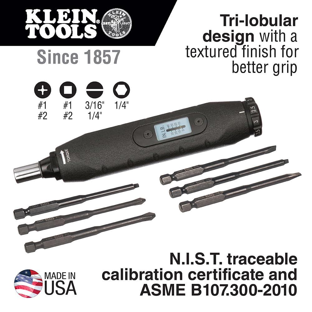Screwdriver Set by KLEIN TOOLS – Blend, Black, Model 57032