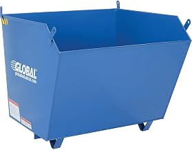 Global Industrial 1-1/2 Cubic Yard Low-Profile Self-Dumping Forklift Hopper, 6000 Lb. Cap.