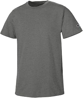 Champion Men's Basic Short Sleeve Tee Shirt_Charcoal Heather_S