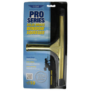 ProSeries Brass Squeegee by Ettore – 10-Inch, Rubber, Gold, Model 10010
