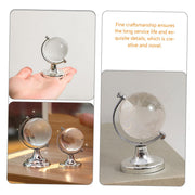Globe Design Crystal Ball Solid and Long-lasting World Map Globe for Desk Table Top Decor by FELTECHELECTR – artificial crystal, Multi, Model XDRZM48H18DYZ4309I