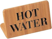 Cal-Mil Bamboo Hot Water Beverage Sign