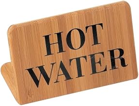 Cal-Mil Bamboo Hot Water Beverage Sign