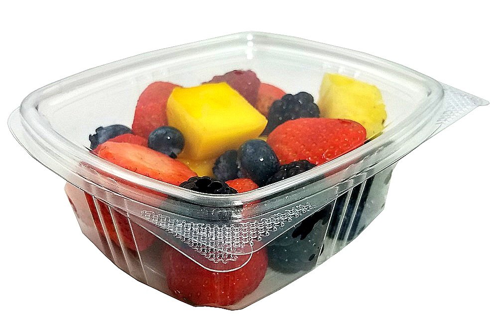 12 oz. RPET Clear Hinged Deli Meal Prep Fruit Salad Display Food Storage Containers | 200/Case by KODA CUP – 12 oz., 12.0 ounces, Polyethylene Terephthalate (PET), Clear