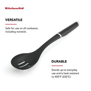 KitchenAid One Size (Pack of 12) / Black 2 / Slotted Spoon Cooking Spoons