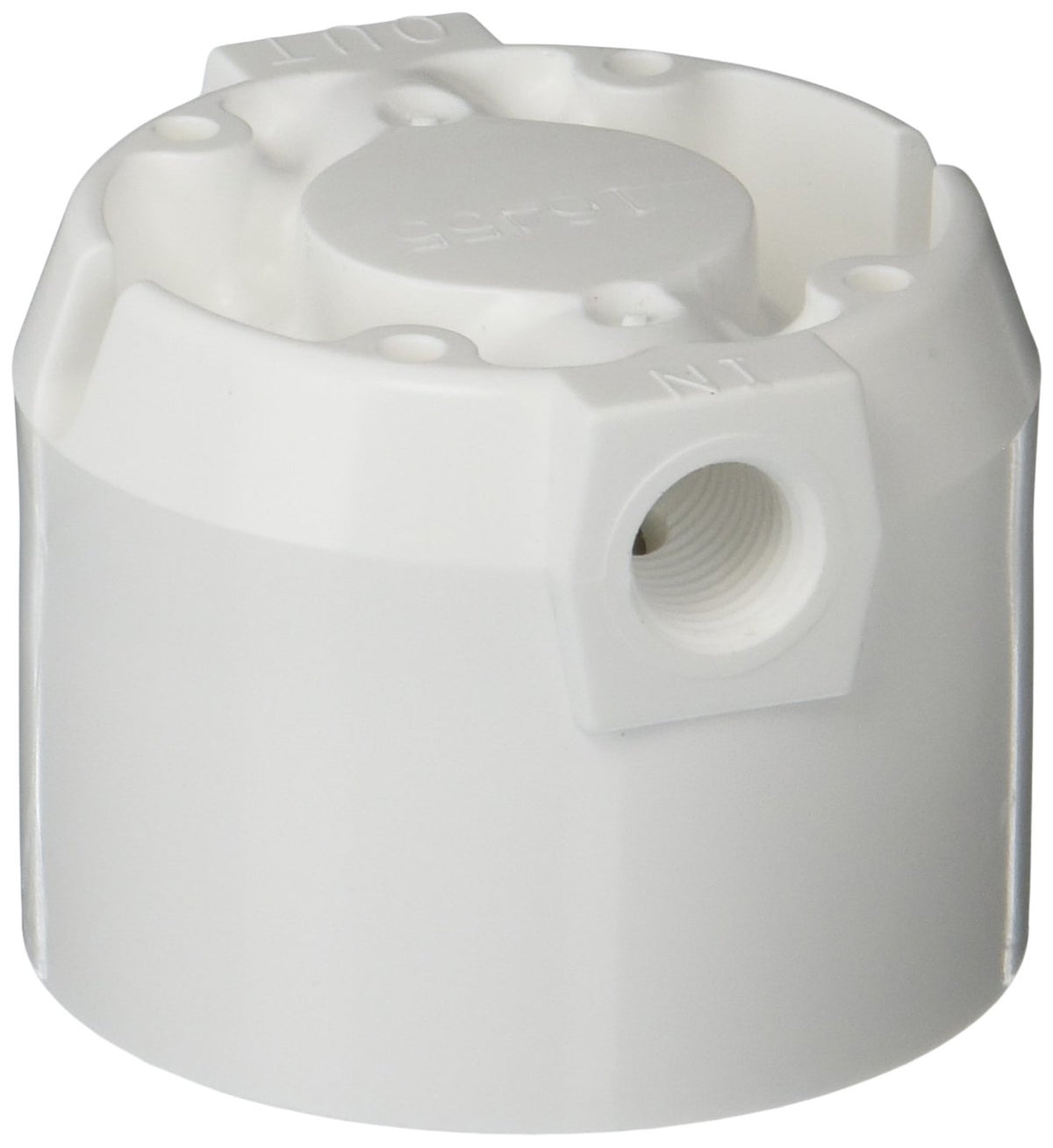 VH1/4 Q-Series Head Valved - 1/4" FPT Filter by Omnipure – Single Unit, Plastic, White, Model VH14