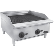 Food Equip. Chefmate 24" SST Radiant Gas Charbroiler by Globe – Stainless-Steel, Model C24CB-SR