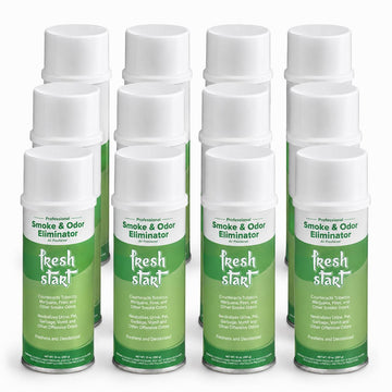 Fresh Start Smoke & Odor Eliminator by Glownary – 0.83 Ounce (Pack of 12), Green, Pack of 12, Model 148freshstrt
