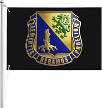 Double-Sided 3ply 2x3FT US Chemical Corps Regimental DUI Flag Heavy-Duty Polyester Indoor Outdoor Use93