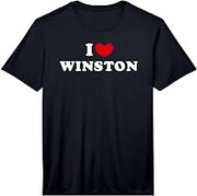 Mens I Love Winston, I Love Winston Performance T-Shirt