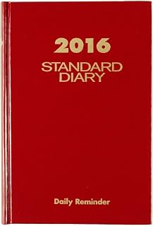 AT-A-GLANCE Standard Diary 2016, Daily Diary, 5 x 7.5 Inches, Red (SD38713)